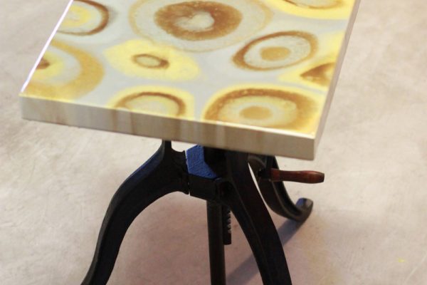 Golden-gray table